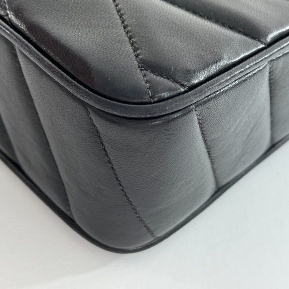 CHANEL Black Crossbody Bag with Gold Accents - Picture 9 of 13